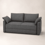 Dark Grey Convertible Pull-Out Sofa Bed - Image 2