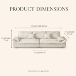 Oversized Loose-Cushion Four-Seater Sofa - Image 2