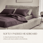 Relaxed Upholstered Platform Bed - Image 3