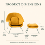 Custom Bouclé Lounge Chair and Ottoman Set - Image 3