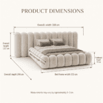 Channel Wraparound Upholstered Bed Frame - Image 2