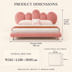 Petal Upholstered Bed Frame - Image 2