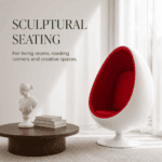 Modern Egg-Shaped Swivel Lounge Chair - Image 2