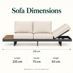 Modular Aluminum Outdoor Lounge Set with Adjustable Seating - Image 3