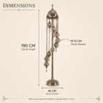 Nine-Light Turkish Mosaic Floor Lamp - Image 2