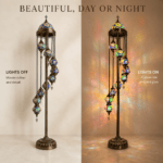 Nine-Light Turkish Mosaic Floor Lamp - Image 3