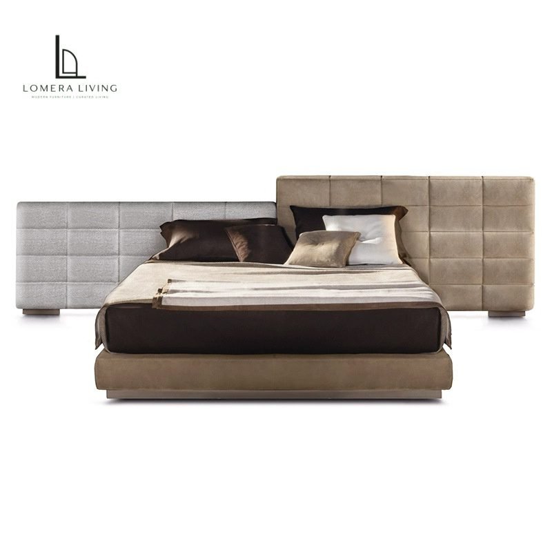 O1CN015BJ1VH2BplGjXZ6s2_!!1008038388-0-cib Asymmetric Layered Upholstered Platform Bed - Image 1