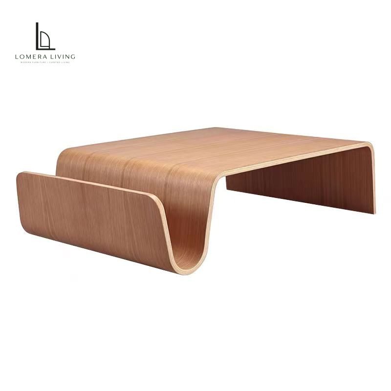Sculptural Bentwood Wave Coffee Table Sculptural Bentwood Wave Coffee Table - Image 1