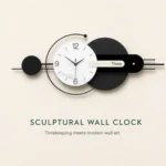 Sculptural Geometric Wall Clock - Image 4
