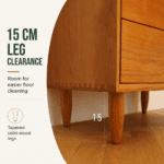 Natural Cherry Wood Five-Drawer Chest - Image 4