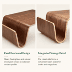 Sculptural Bentwood Wave Coffee Table - Image 2