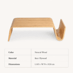 Sculptural Bentwood Wave Coffee Table - Image 4