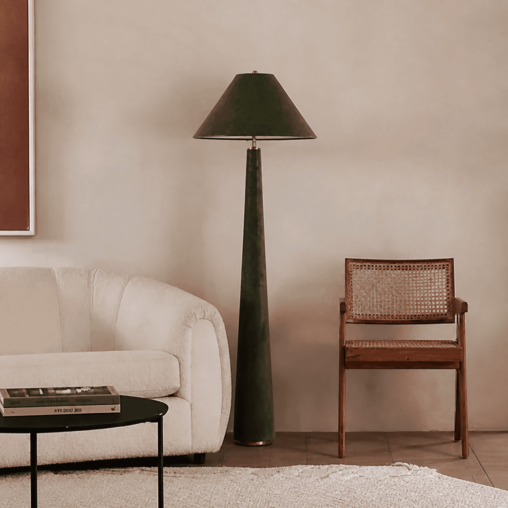sculptural-tapered-green-floor-lamp-living-room-3