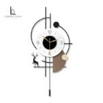 Light-Sensitive Deer Silhouette Wall Clock