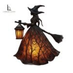 Halloween Witch Lamp – USB LED Table Light