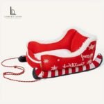 Christmas Sleigh Pet Bed for Cats and Dogs - Image 3