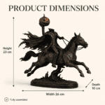 Headless Horseman Statue with Optional Pumpkin Light - Image 2