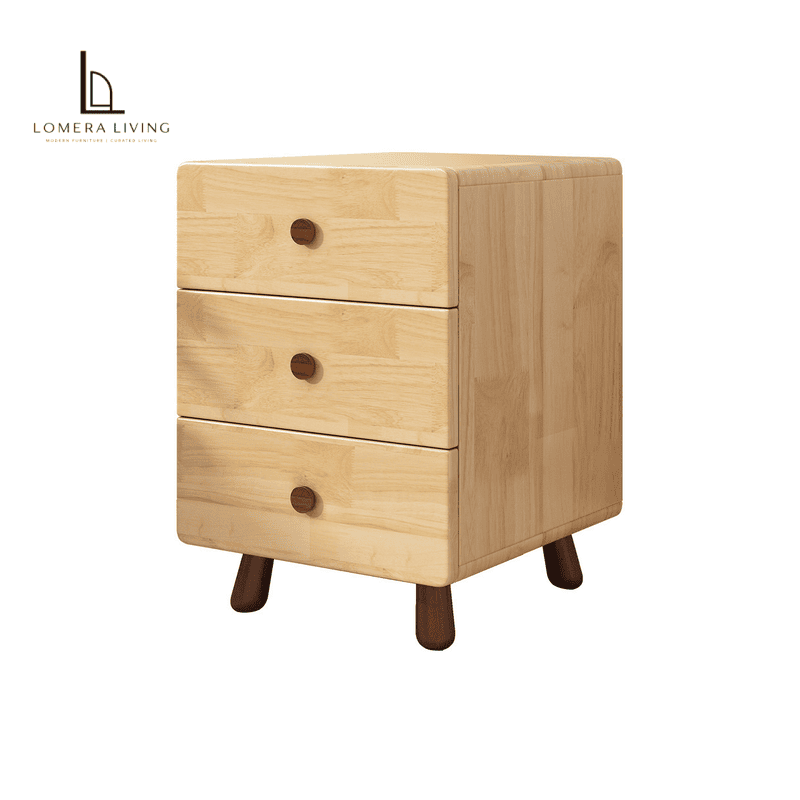 natural-wood-three-drawer-cabinet-resized_1 Rounded Wood Nightstand with 3 Drawers - Image 1